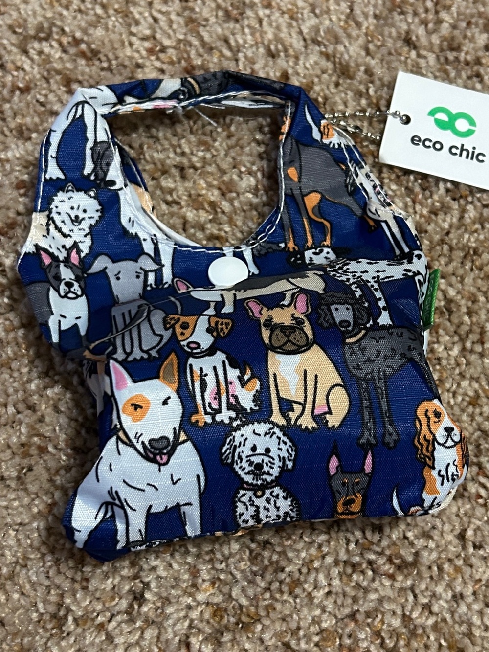 eco chic Foldaway Shopper - Dog Print